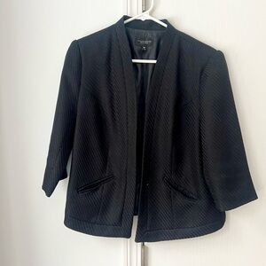 Black Textured Women's Jacket